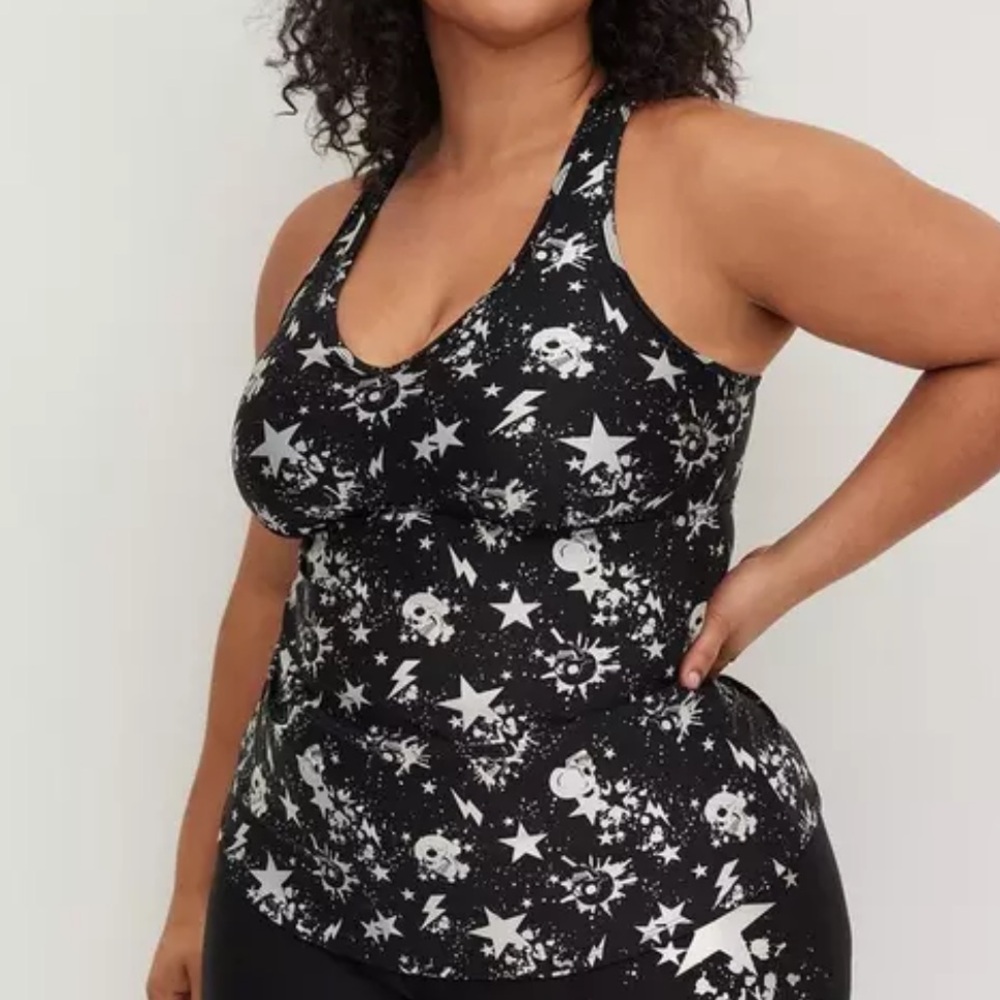 Torrid Wireless Racerback Tankini Top
